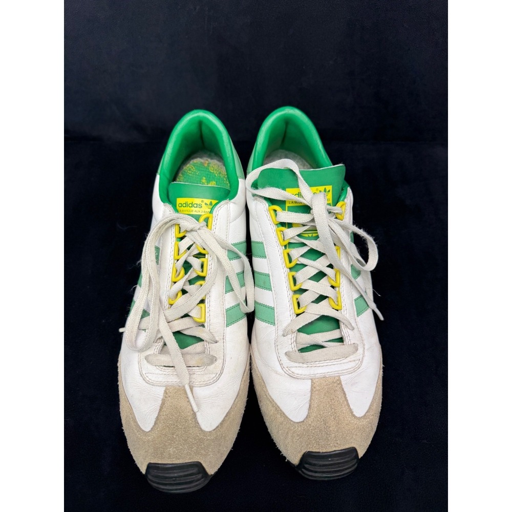 adidas Nite Jogger+ Sneaker Tennis Shoe Green/Yellow Low Profile Men's 10.5 - Picture 2 of 10
